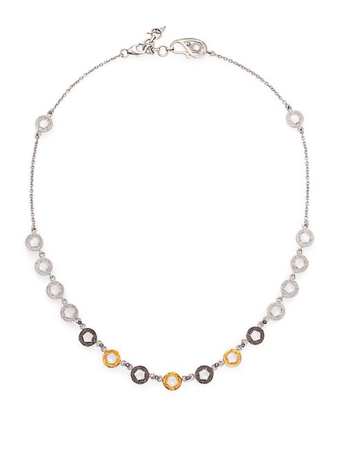 Coomi Silver - Opera Diamond, Crystal, 20K Yellow Gold & Sterling Silver Necklace