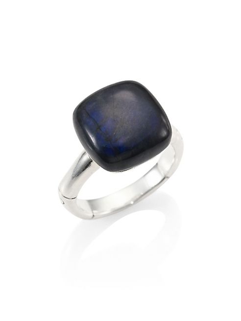 John Hardy - Batu Bamboo Labradorite & Sterling Silver Ring