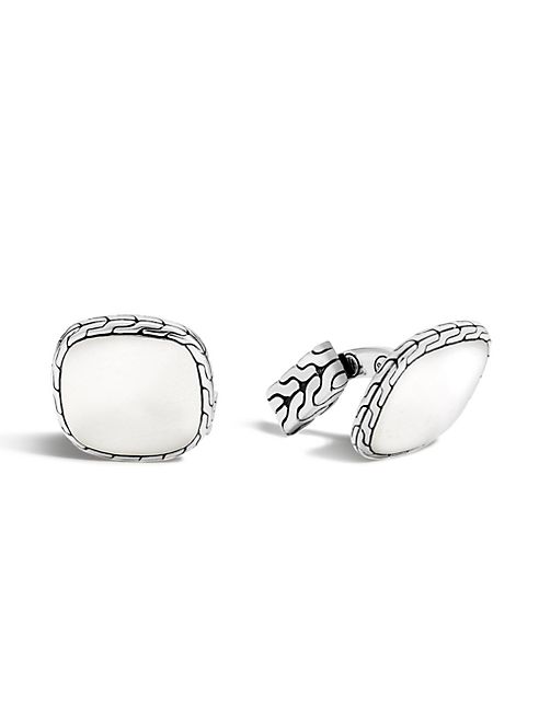 John Hardy - Classic Chain Silver Square Cuff Links