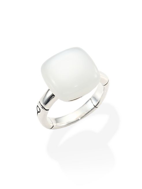 John Hardy - Bamboo Moonstone & Sterling Silver Ring