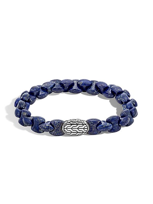 John Hardy - Batu Classic Sterling Silver and Lapis Lazuli Bracelet