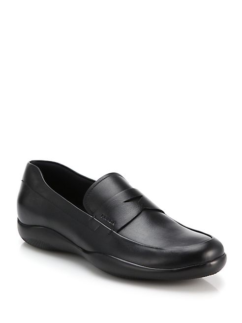 Prada - Leather Penny Loafer