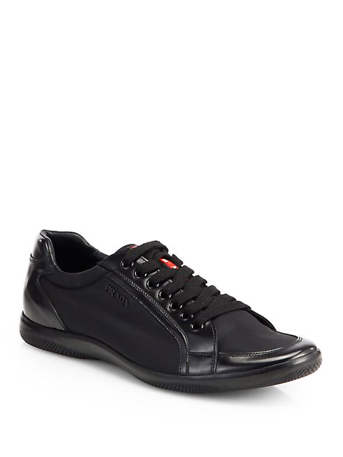 Prada - Nylon Laced Sneakers