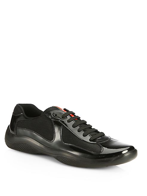 Prada - Patent Leather Sneakers