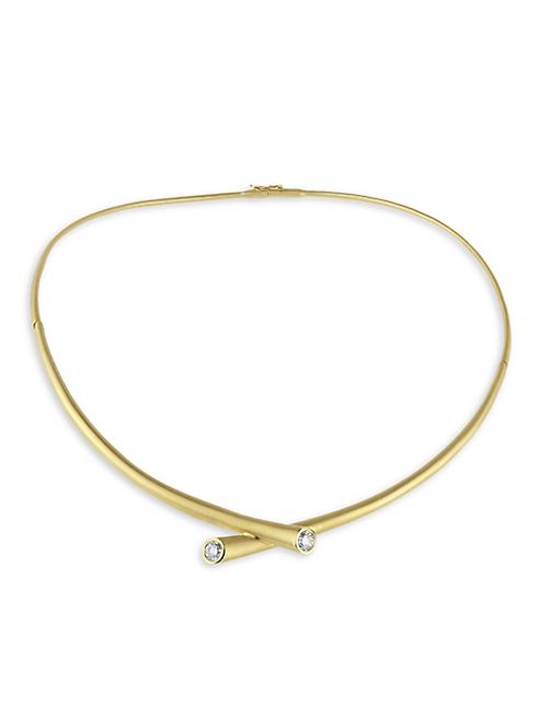 Carelle - Whirl Diamond & 18K Yellow Gold Collar Necklace