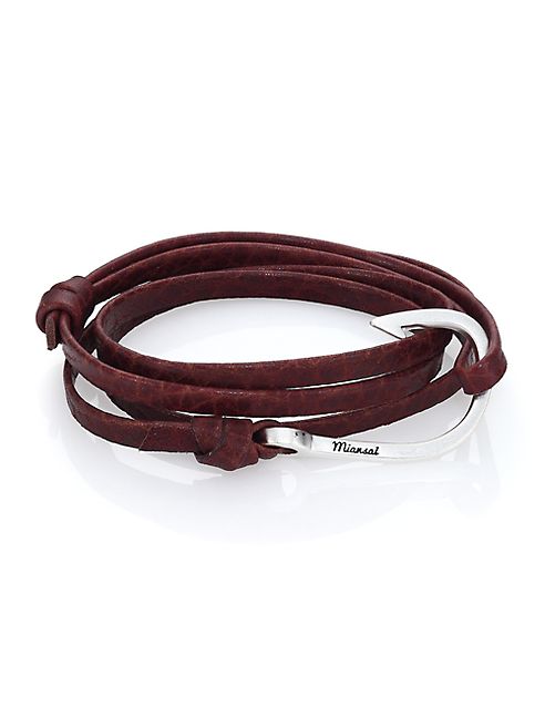 Miansai - Hook Leather Wrap Bracelet