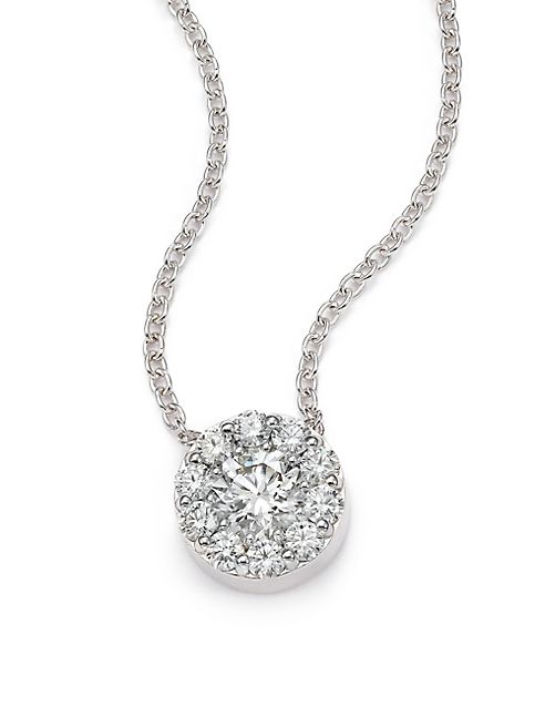 HEARTS ON FIRE - Fulfillment Diamond & 18K White Gold Pendant Necklace