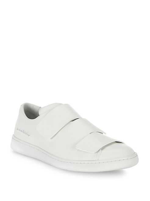 Acne Studios - Triple Strap Grip Tape Leather Sneakers