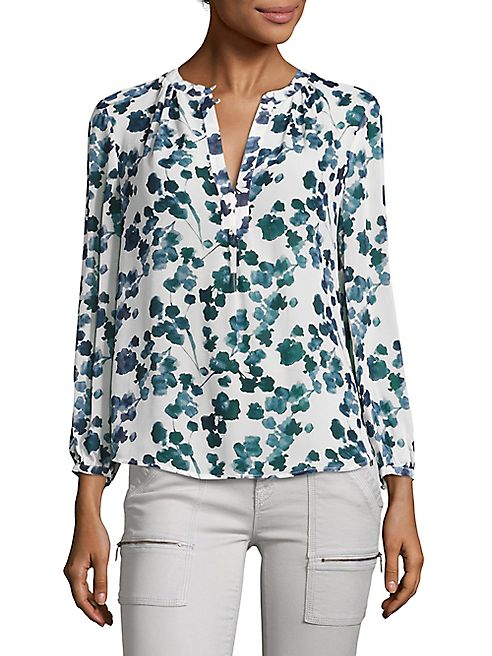 Joie - Amaral Floral-Print Silk Blouse