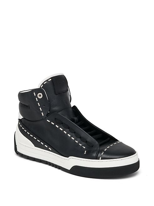 Fendi - Metal Stitch High-Top Sneakers