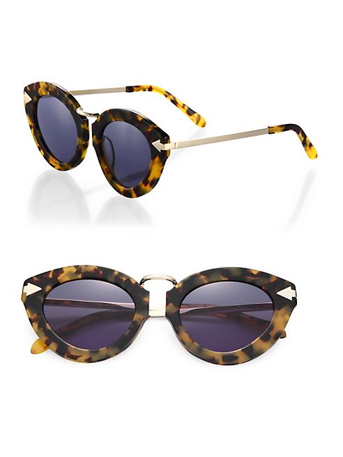 Karen Walker - Lunar Flowerpatch 51MM Cat Eye Sunglasses