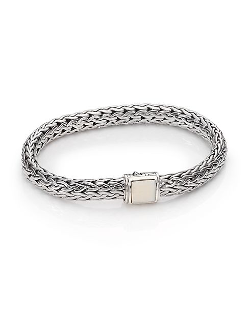 John Hardy - Classic Chain Batu Bone & Sterling Silver Bracelet