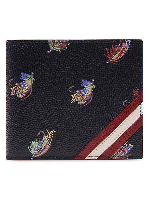 Bally - Gum Dottic-Print Leather Bifold Wallet