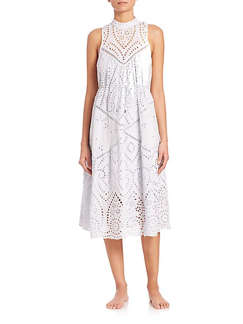 Zimmermann - Epoque Broderie Paneled Cotton Dress