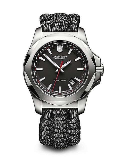 Victorinox Swiss Army - I.N.O.X. Black Paracord Strap Watch