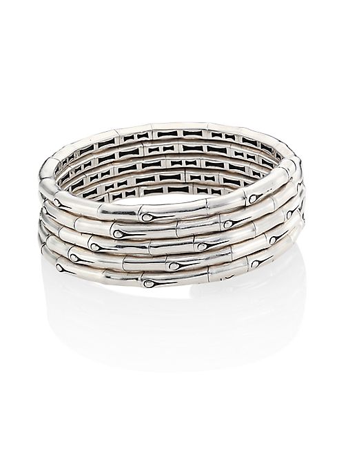 John Hardy - Bamboo Sterling Silver Multi-Row Coil Bracelet