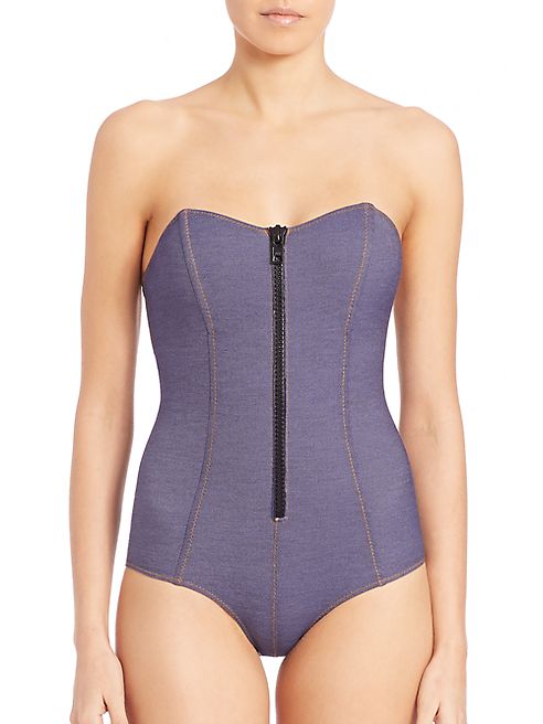 Lisa Marie Fernandez - One-Piece Leigh Denim Maillot