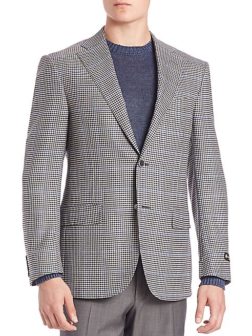 Corneliani - Two-Button Checked Blazer