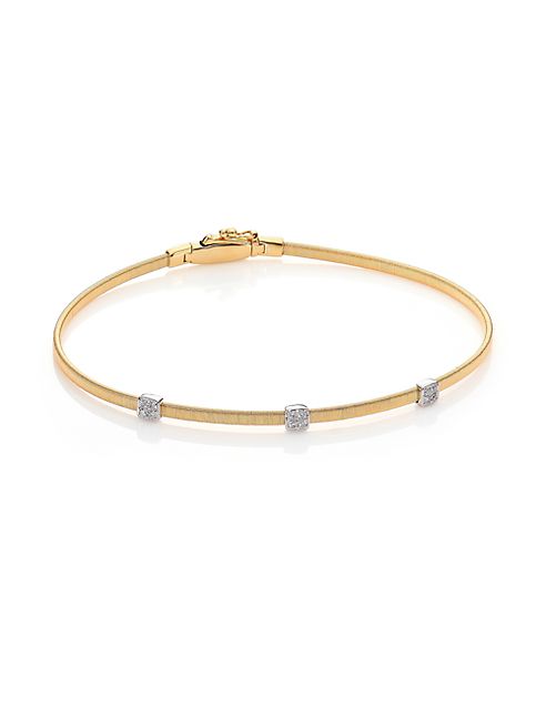 Marco Bicego - Masai Diamond, 18K Yellow Gold & 18K White Gold Bracelet