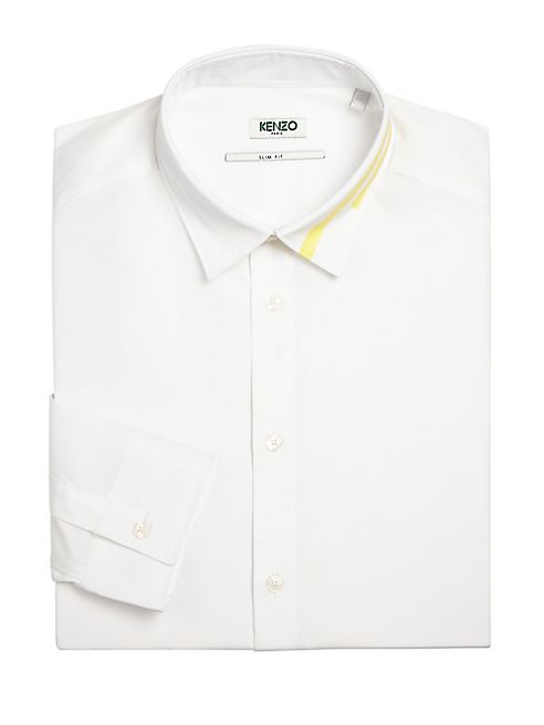 KENZO - Collar-Detail Tailored Button-Down Shirt