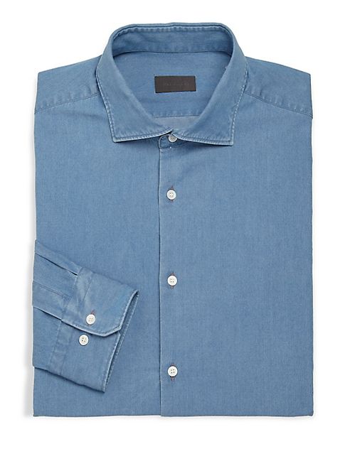 Pal Zileri - Slim-Fit Chambray Shirt