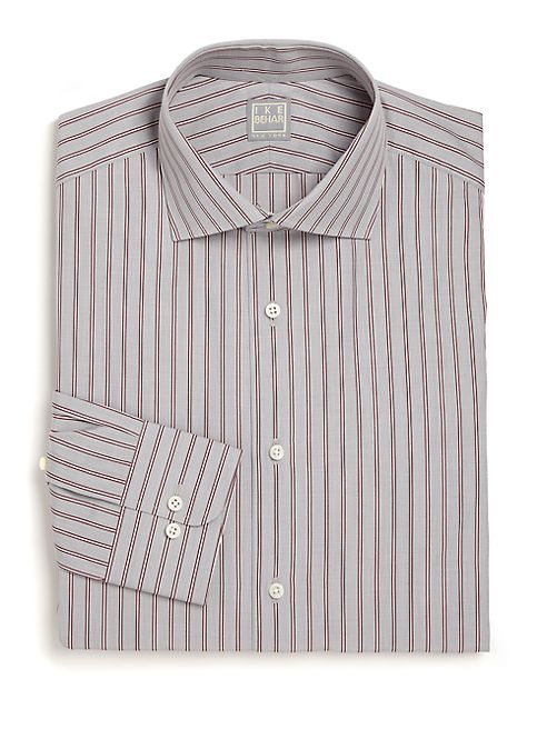 Ike Behar - Regular-Fit Lion Striped Dress Shirt