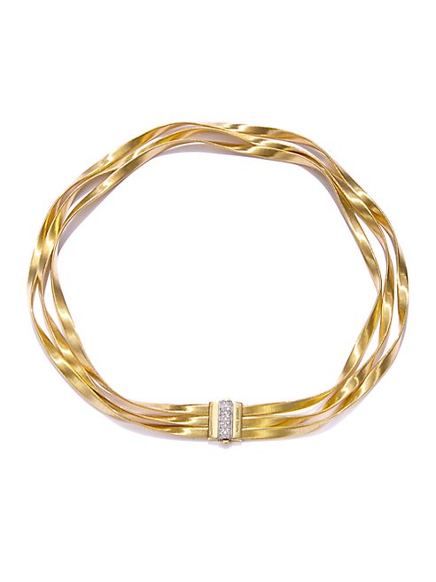 Marco Bicego - Marrakech Diamond, 18K Yellow Gold & 18K White Gold Multi-Strand Necklace