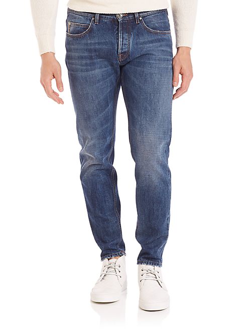 Eleventy - Distressed Selvedge Jeans