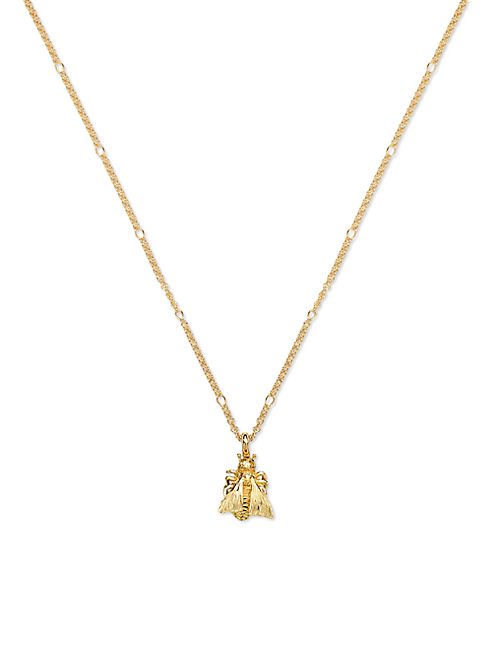 Gucci - Le Marché des Merveilles 18K Yellow Gold Bee Pendant Necklace