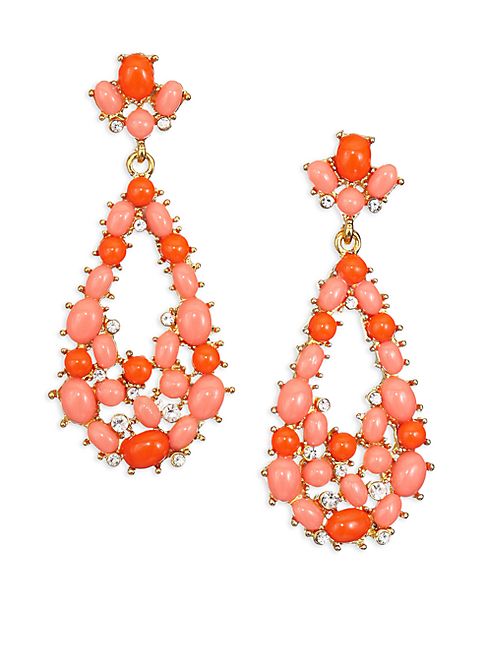 Kenneth Jay Lane - Coral Drop Earrings