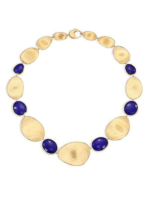 Marco Bicego - Lunaria Lapis & 18K Yellow Gold Collar Necklace