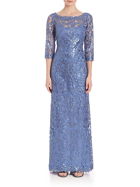 Tadashi Shoji - Sequin Lace Gown