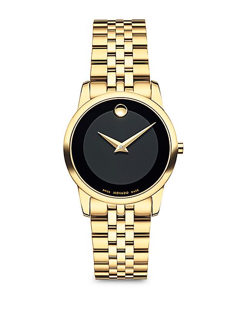 Movado - Museum Bracelet PVD Goldtone Watch