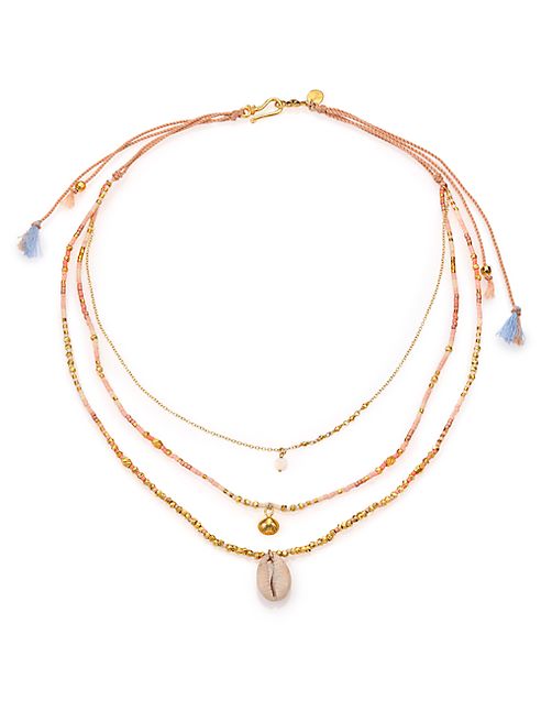 Chan Luu - Triple Layer Beaded Necklace