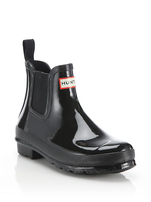 Hunter - Original Gloss Short Chelsea Boots