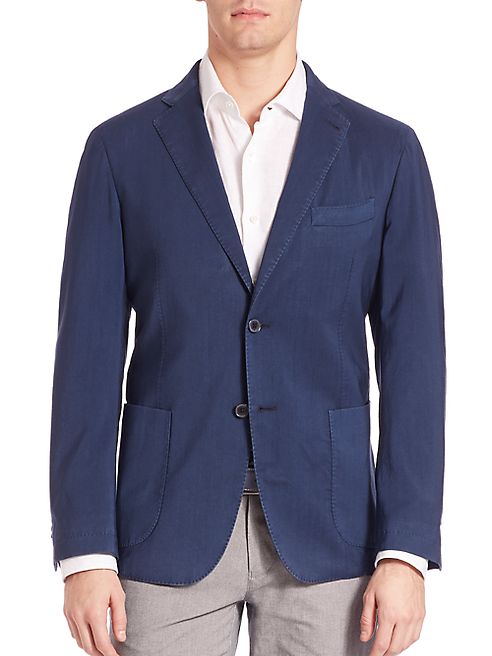 Saks Fifth Avenue Collection - Frosted Wash Wool Sportcoat