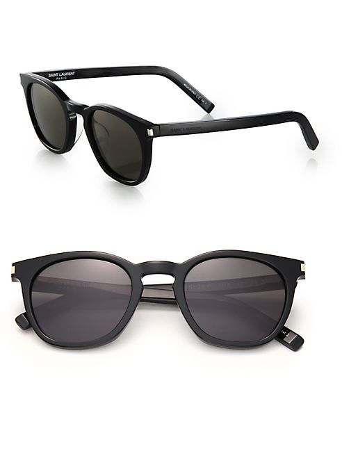 Saint Laurent - 49MM Keyhole Bridge Square Sunglasses