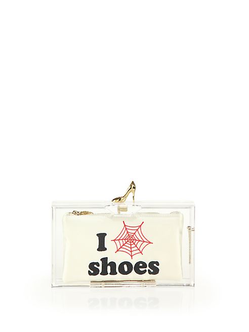 Charlotte Olympia - Pandora Love Shoes Multi-Pouch Acrylic Clutch