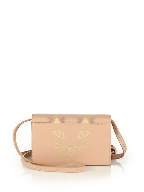 Charlotte Olympia - Feline Leather Crossbody Bag