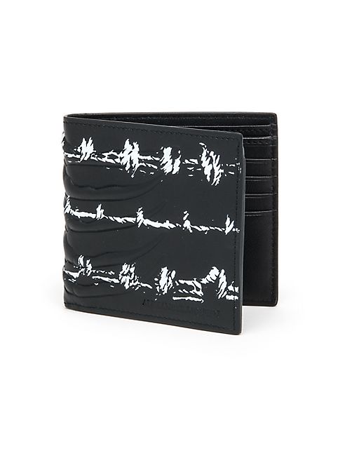 Alexander McQueen - String Printed Rib Cage Billfold Wallet