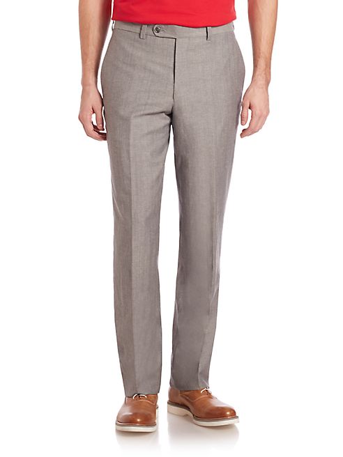 Saks Fifth Avenue Collection - Wool & Linen Pants