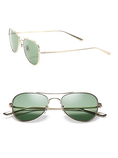 OLIVER PEOPLES THE ROW - The Row For Oliver Peoples Executive Suite 53MM Titanium Aviator Sunglasses