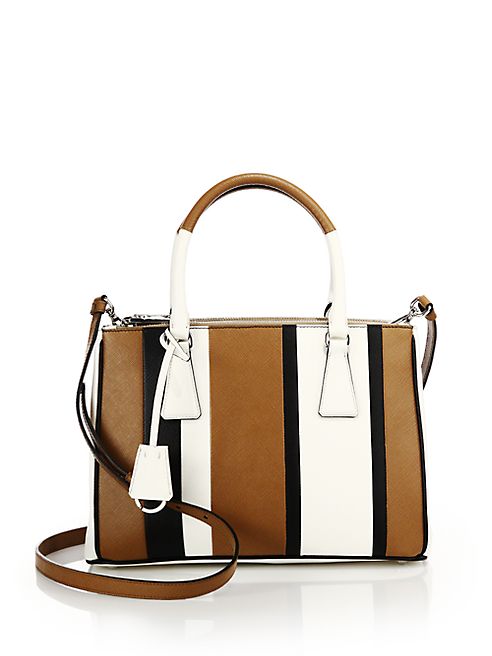 Prada - Saffiano Lux Small Baiadera Double Zip Tote