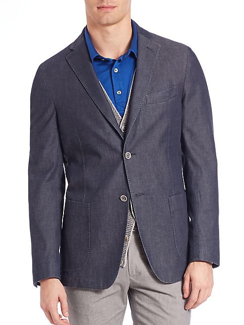 Saks Fifth Avenue Collection - Soft Denim Sportcoat