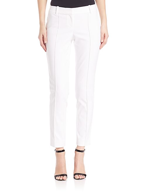 St. John - Stretch Micro Ottoman Ankle Pants