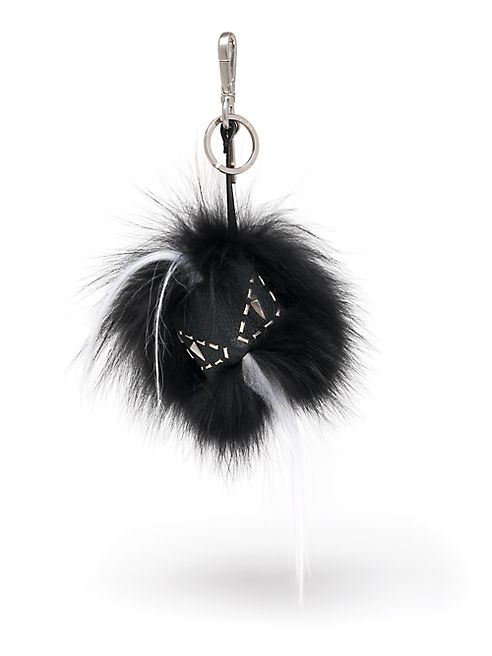 Fendi - Metal Stitched Fur Monster Charm