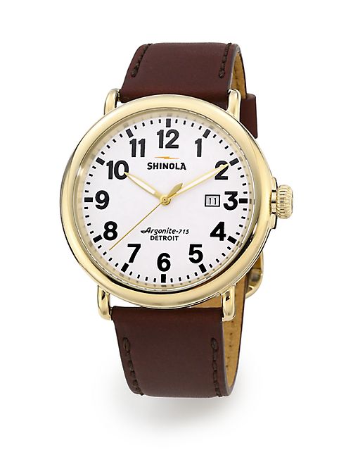 Shinola - Runwell Goldtone Stainless Steel Watch