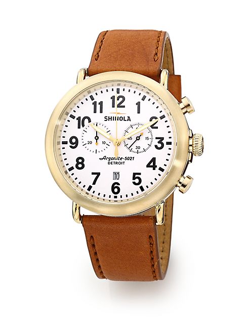 Shinola - The Runwell Chrono Goldtone Stainless Steel Watch