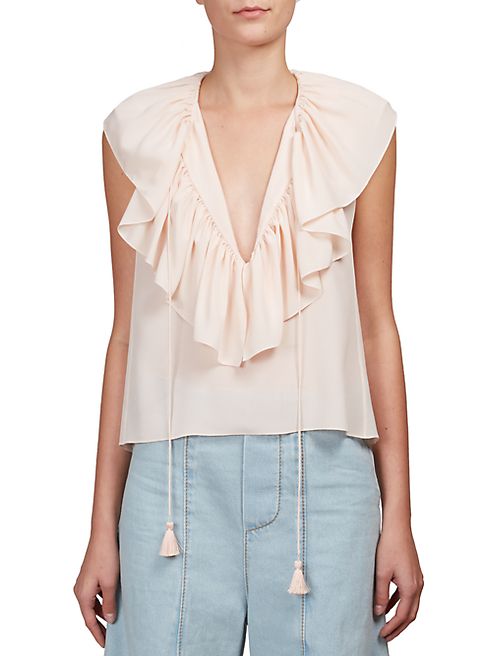 Chloé - Ruffled Silk Blouse