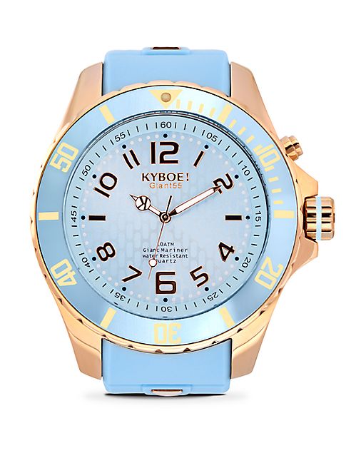 KYBOE! - Stainless Steel & Silicone Strap Watch